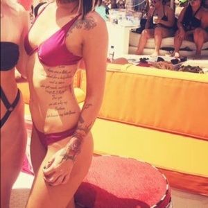 Reddish Thong Swimsuit